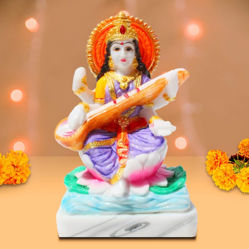 Ma Saraswati Ji Idol Showpiece
