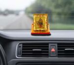 Small Radha Krishna idol Golden Ladu Gopal for Car Dashboard