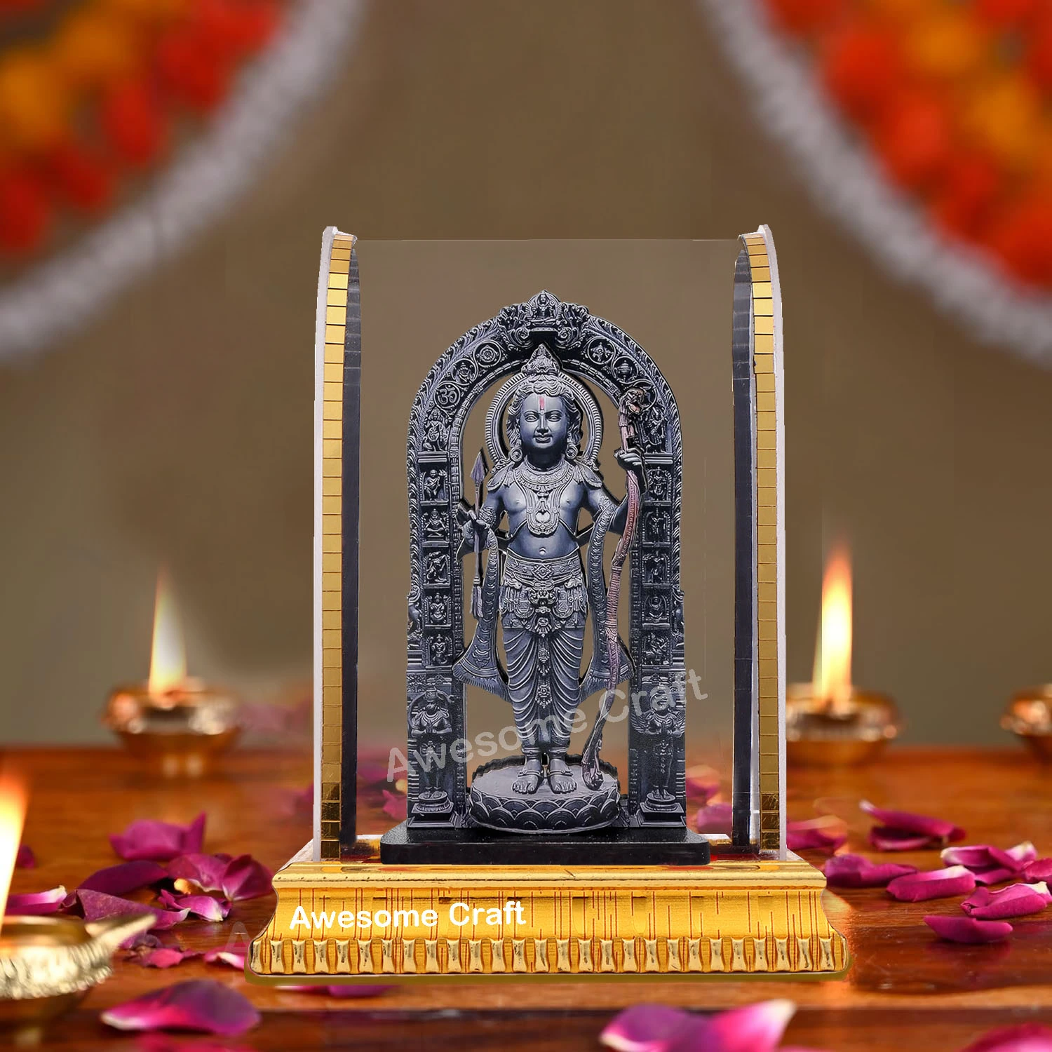 81qPkpluQVL._SL1500_-33-Copy_1 Ram Lalla MDF Cutout of Ram ji ki Murti Lalla Statue in Ayodhya Mandir (3D), Idol Home Decor, Divine Gifts, Big Size Ram Lalla Statue (RAM JI 1, 5.5 INCH)