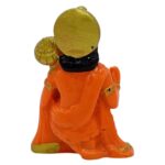 Orange Hanuman Marble Murti