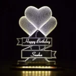 3 Heart Lamp Customized Night Lamp