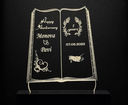 Personalized Anniversary Gift Lamp