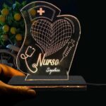 Personalized 3D Illusion LED Name Lamp Gift for Nurse and Doctors ( Inches Acrylic)