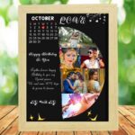 Personalized Photo Frame For Wedding anniversary Customized gifts with calendar