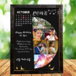 Personalized Photo Frame For Wedding anniversary Customized gifts with calendar