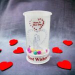 Awesome Craft LED Lights, Valentines Gift Romantic Couple Statue Showpiece Decorative Showpiece - 14 cm (Glass, Multicolor)