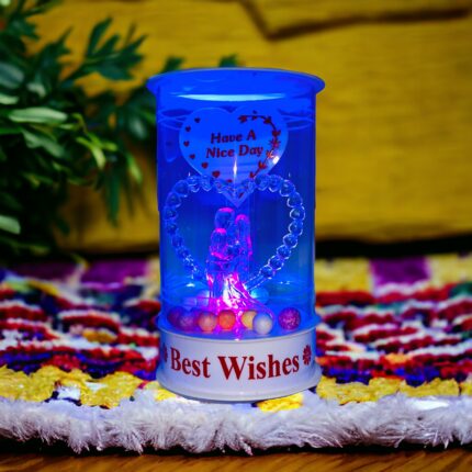 Awesome Craft LED Lights, Valentines Gift Romantic Couple Statue Showpiece Decorative Showpiece - 14 cm (Glass, Multicolor)