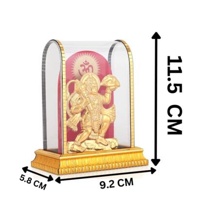 Golden Hanuman Ji Statue Bala ji Murti for Pooja Home Temple Idol, Statue / Murti for Pooja Gift Item
