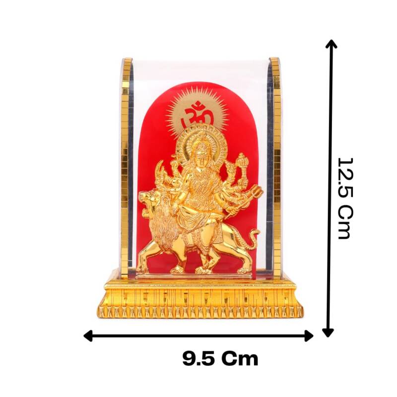 maa Durga Idol/sherawali MATA murti Glass I Religious Goddess I Maa Durga I Home Decor I Gifiting I Interior Decoration I Living Room