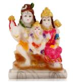 Lord Shiv Parivar Statue Shiv Parivar Murti Shiv Parvati Ganesh God Shiva Idol | Mahadev Family Statue/Showpiece - Spiritual Religious Vastu Pooja Gift Item Home Mandir