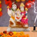 Lord Shiv Parivar Statue Shiv Parivar Murti Shiv Parvati Ganesh God Shiva Idol | Mahadev Family Statue/Showpiece - Spiritual Religious Vastu Pooja Gift Item Home Mandir