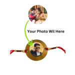 Customized Round Rakhi with Photo Gifts