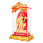 Golden Acrylic Base Idol Hanuman Ji Statue Bala ji Murti for Pooja Home Temple Idol, Statue/Murti for Pooja Gift Item for Auspicious Occasion/Car Dashboard