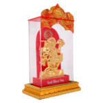 Golden Acrylic Base Idol Hanuman Ji Statue Bala ji Murti for Pooja Home Temple Idol, Statue/Murti for Pooja Gift Item for Auspicious Occasion/Car Dashboard