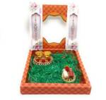 Set of 2 Rakhi for Brother with Roli Chawal and Plate