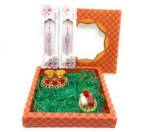 Set of 2 Rakhi for Brother with Roli Chawal and Plate