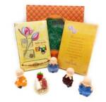 Rakhi Set for Brother, Laughing Buddha Combo, 1 Special Rakhi with Card, Pack of 4