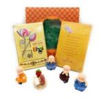 Rakhi Set for Brother, Laughing Buddha Combo, 1 Special Rakhi with Card, Pack of 4