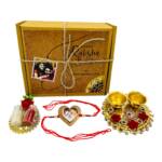 Customized Rakhi with Photo Gifts with Roli Chawal and Plate