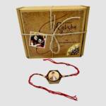 Customized Round Rakhi with Photo Gifts